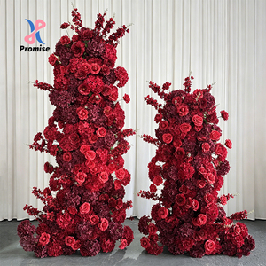 Promise Artificial Rose Flower <b>Arch</b> for Wedding <b>Decoration</b> Romantic Dreamy Style Handmade Polyester High Simulation Reusable - Product Image 1