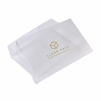 Boîte en plastique PET transparente pliable personnalisée, écologique, recyclable, emballage transparent avec logo pour cadeaux, cosmétiques, vente au détail