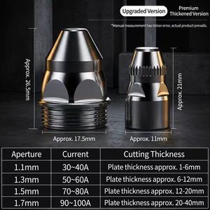 Ensemble d'électrodes et de buses P80 de haute qualité en cuivre zirconium-hafnium pour accessoires de machine de découpe plasma CNC – Vente en gros - Product Image 5