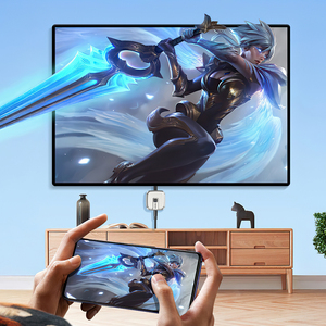 Adaptateur de mise en miroir d'écran sans fil <span class=keywords><strong>double</strong></span> bande KAKUSIGA 2.4G+5G, <span class=keywords><strong>HDMI</strong></span> vers Micro HD pour TV, moniteur et projecteur - Product Image 5