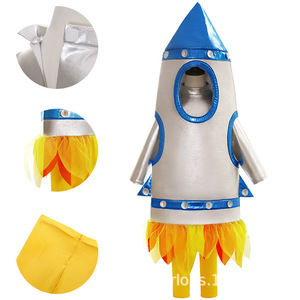 Children Rocket Cosplay <b>Costume</b> Space Suit <b>Astronaut</b> Outfit For <b>Kids</b> Performance Dress Up <b>Costume</b> - Product Image 5
