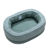 Coussins orthopédiques pour chien ovales, amovibles, lavables et auto-chauffants, luxueux en micro-sherpa - Petmassive, lits pour animaux écologiques