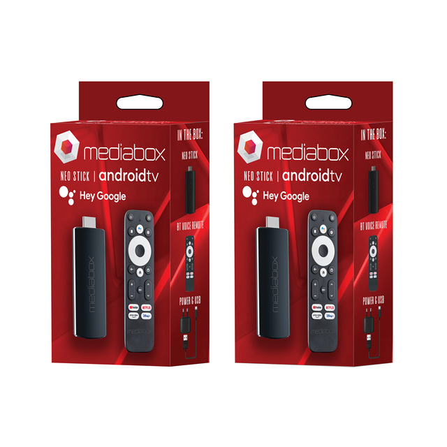 Mediabox NEO Smart Tv Stick Box 4k Android 11 13 S905Y4 X4DDR4 A53 hd Firestick Usb Remote Android 4k Tv Stick