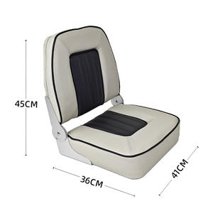 Asientos Plegables de Aluminio Resistentes a la Corrosión, a la Intemperie y a la Luz Solar para Barcos, Lanchas Rápidas, Yates de Pesca con Señuelos, Accesorios Marinos para Barcos - Product Image 1