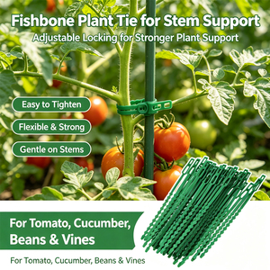 Ataduras de Plástico Flexibles Ajustables de 40 cm para Plantas, Cuerda de Soporte para Plantas Trepadoras, Jardinería - Product Image 6