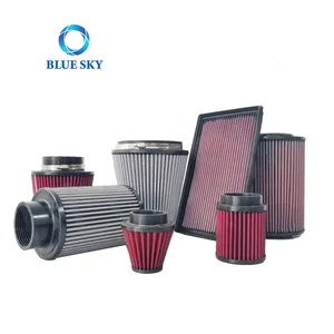Universal Customized Racing Car Air Filter Washable K N Air Filter Compatible With Automobile Air Intake Filters
