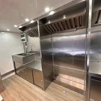 Remorque de cuisine mobile de style conteneur industriel de 16 pieds, camion de restauration rapide, remorque de restauration rapide à vendre aux États-Unis et au Royaume-Uni