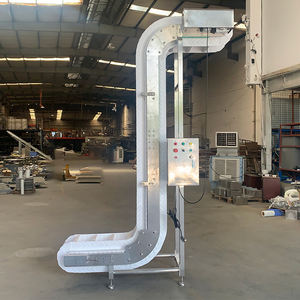 Özelleştirilmiş 304 paslanmaz çelik PU kemer eğimli konveyör gıda Motor şanzıman üretim tesisi içecek endüstrisi gıda - Product Image 3