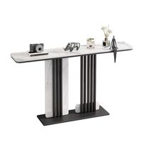Table d'entrée artistique en pierre, design italien haut de gamme, luxe léger, pour la maison
