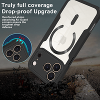 Coque arrière flexible en TPU 360° avec protection intégrale et protecteur d'écran magnétique pour iPhone 18 Pro, iPhone 18, 17 Max, 17E, 16E