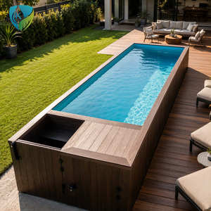 <span class=keywords><strong>Piscine</strong></span> hors sol en fibre de verre pour la maison, le jardin, la famille, les adultes, installation facile, fenêtre transparente, fournisseur - Product Image 5