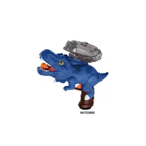 Diskon besar mainan dinosaurus semprot baru tiba pistol air elektrik dinosaurus pistol bom air dengan semprotan ringan untuk anak-anak