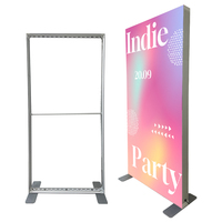 Boîte lumineuse en tissu pliable LED SEG Admax en aluminium 3,3 x 8 pieds, sans outil, réglable en hauteur, design étanche pour salon professionnel