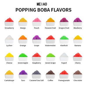 1.3kg di <span class=keywords><strong>perle</strong></span> di Boba di sapore Taiwan palla di succo di mirtillo istantaneo sapore Boba scoppiettante per i caffè del negozio di bevande da Dessert - Product Image 6