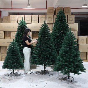 Árbol de Navidad de PVC Denso de 1.8m 2.1m, Verde y Blanco, Árbol Artificial Personalizado al por Mayor para Decoración Navideña - Product Image 2