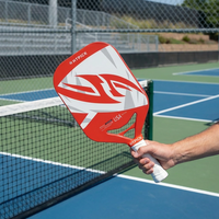Pagaie Pickleball Fibre Carbone T700 Thermoformée Gen 3 PP Noyau HEX Léger Dur Sans Bord Set