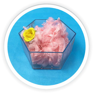 Trinh nữ màu hồng <span class=keywords><strong>Polyester</strong></span> siliconized Micro fibre xuống như STAPLE sợi <span class=keywords><strong>Comforter</strong></span> cho điền Áo khoác Quilt - Product Image 3