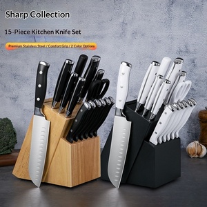 Luxury Stainless Steel Kitchen <b>Knife</b> <b>Set</b> Chef <b>Knife</b> Scissor Kitchen Accessories Hollow Handle <b>Sharp</b> <b>Knife</b> <b>Set</b> with Wood Block - Product Image 2