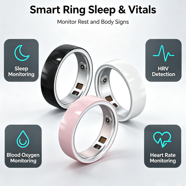 Wholesale Smart Ring Sport Activity Step Counter Remote Camera Multiple Workout Modes Tracker 5ATM Waterproof Health Monitor