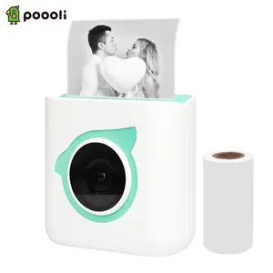 Poooli L8 Mini stampante fotografica tascabile stampante termica senza inchiostro BT Wireless portatile All-in-One per Android iOS per etichetta dell'immagine