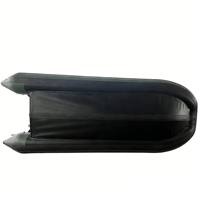 Bateau pneumatique pliable de sport en PVC vert et noir de 5 m pour 10 personnes