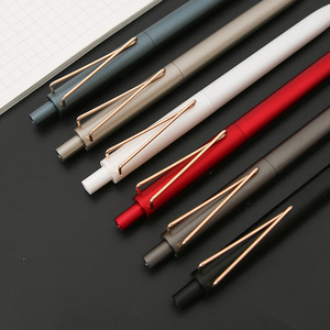 Bolígrafo retráctil de papelería de oficina de negocios Bolígrafo de gel publicitario negro de alta calidad - Product Image 3