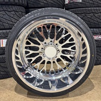 Jantes de camion forgées sur mesure JC Deep Dish Chrome 22x12 24x12 24x14 26x12 26x14 pouces pour Ford F-250 F-350 GMC Sierra 2500