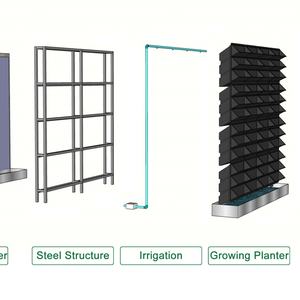 Jardins Verticaux Muraux : Pots et Jardinières Modulaires en Plastique pour Mur, Fabrication de Pots de Fleurs Muraux - Product Image 3
