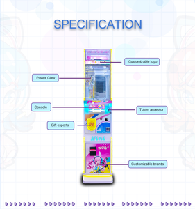 Kinder Pink Mini Coin Operated Doll Spiel automat Vending Arcade Claw <span class=keywords><strong>Crane</strong></span> Maschine Bill Acceptor Prize Box Mini <span class=keywords><strong>Crane</strong></span> - Product Image 3