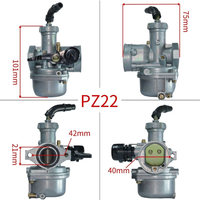 Carburateur de moto JingKe 70 90 100 110 125cc PZ22WLA PZ22WD SSR ORION pour Dirt Bike, Quad Kazuma, Go Karts, Mobylette