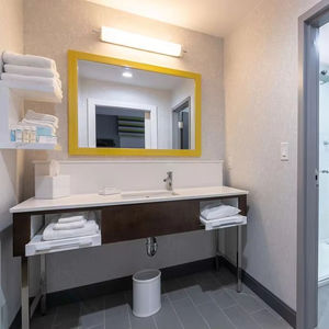 맞춤형 스타일 호텔 욕실 공급 업체 화장대 캐비닛 2 개의 서랍이있는 현대적인 디자인 - Product Image 1