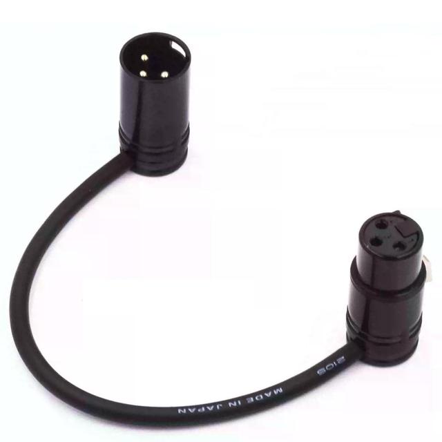 Pro XLR Microphone Cable | Male to Female | 90°/180° Angled Connectors