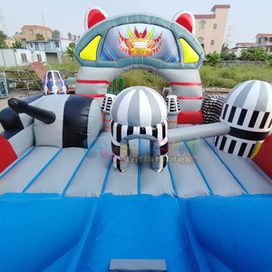 สไลเดอร์เป่าลมรูปหุ่นยนต์ขนาดใหญ่สำหรับเด็กเล่นกลางแจ้ง บ้านลมเด้งดึ๋งสำหรับเด็ก สไลเดอร์เป่าลมเชิงพาณิชย์ - Product Image 4