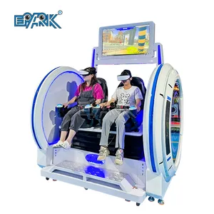 Amusement Rides Indoor VR Roller Coaster Simulator 2 Players 9D VR Club Cinema