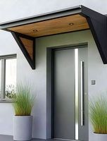 Porte d'entrée en aluminium Prima porte à battants 55 65mm porte patio d'entrée en aluminium à double verre trempé