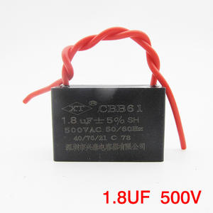 Condensateur de démarrage de ventilateur CBB61 500V avec variantes 1/1,5/1,8/2/2,2/2,5/2,73/4/5UF pour applications de ventilateurs et de réacteurs - Product Image 3