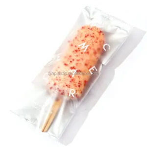 Sacs d'emballage de popsicle de crème glacée en plastique mylar avec impression de logo personnalisé pochette de popsicle