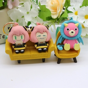 พวงกุญแจยางพีวีซีแบบนิ่มลายการ์ตูนพวงกุญแจยางลายการ์ตูนสำหรับ3D พวงกุญแจยางอะนิเมะ <span class=keywords><strong>spyxfamily</strong></span> อุปกรณ์เสริมพวงกุญแจพีวีซีแบบกำหนดเองได้ - Product Image 2