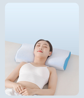 Bantal memori busa ergonomis sobek, desain kontur efektif pereda nyeri leher bahu bantal tidur serviks