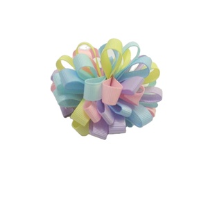 Milt-colorful Tails Hair <strong>Bows</strong> Bowknot Curly Ball Shape Windmill <strong>Hai</strong> Clip With Ten Colors Hair Accessories - Product Image 3