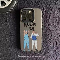 Coque de téléphone rigide en PC, tendance, fine et protectrice pour iPhone 7 8 XR XS 11 12 13 14 Mini 15 16 Plus 17 Pro Max Fundas