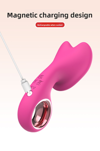 Benutzer definierte OEM Frauen Klitoris <span class=keywords><strong>Vibrator</strong></span> mit 10 Vibrations modi Magnetische Aufladung <span class=keywords><strong>Vulva</strong></span> Stimulator Sexspielzeug für Masturbation - Product Image 5