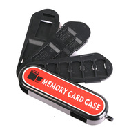 Boîte de rangement pour cartes mémoire d'appareil photo reflex numérique et de téléphone portable, tout-en-un pour cartes SD, TF, SIM