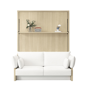 Nuovo Design Stile Nordico <span class=keywords><strong>Letto</strong></span> a Scomparsa Verticale Murphy Bed Multifunzione di Dimensioni Personalizzate con Divano e Installazione Facile - Product Image 6