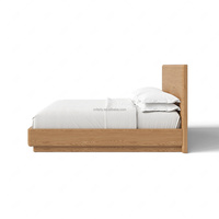 Ensemble lit plateforme et table de chevet ouverte FERLY Bauhaus, chambre à coucher moderne