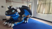 Offre Spéciale : Dragon Gonflable en PVC Bleu et Noir de Qualité pour Événements Publicitaires et Fêtes Adultes