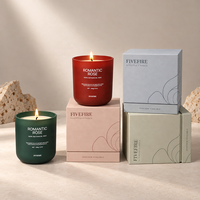 Bougie parfumée Delantai personnalisée, grand format, forte fragrance, décoration d'intérieur, bougie en cire de soja dans un bocal en verre sur mesure