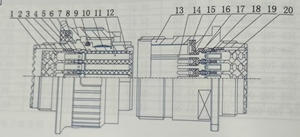 Connecteurs de courant étanches circulaires à 16 cœurs de la série J599FS pour embarcations, aéronefs, Amphenol Aerospace - Product Image 2
