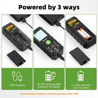 Huepar X6-LM100 télémètre télémètre 328Ft avec batterie Rechargeable capteur d'angle fonction muet