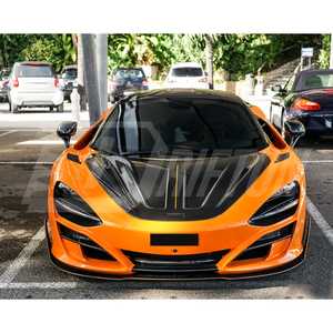 Tapa delantera de fibra de carbono seca estilo MSY para capó de McLaren 720S - Product Image 4